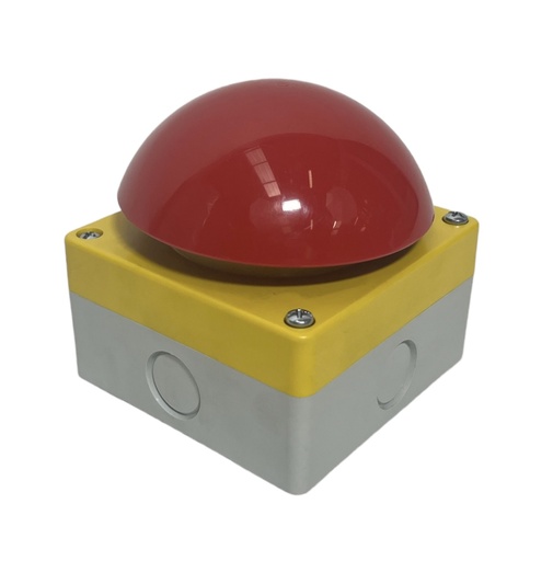 Red push-button for ball shower