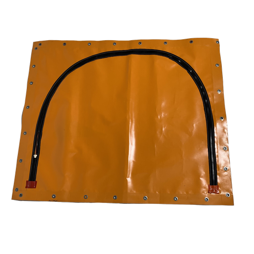 [RITS_115x115] PVC with zip with eyelets all around (115x115cm)