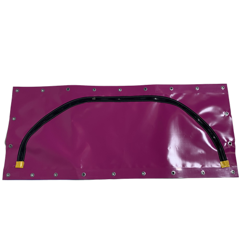 [RITS_125x30] PVC with zip with eyelets all around (125x30cm)