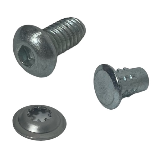 [SPINB] Socket screw toggle bolt M6 (50mm) + Toggle + Domed Washer - for tube slides