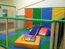 Bak met 9 softkubussen met nummer