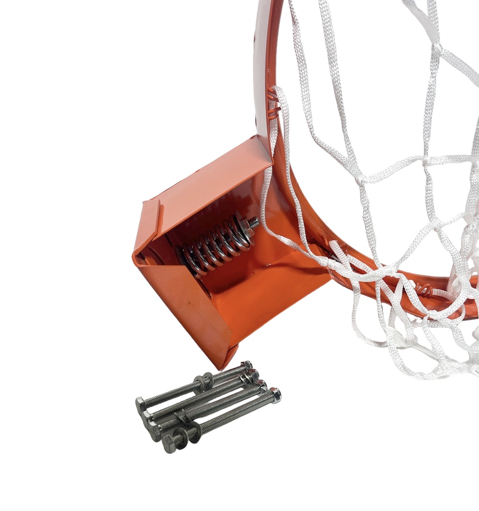 Basketbalring met veer en net (12 haken)
