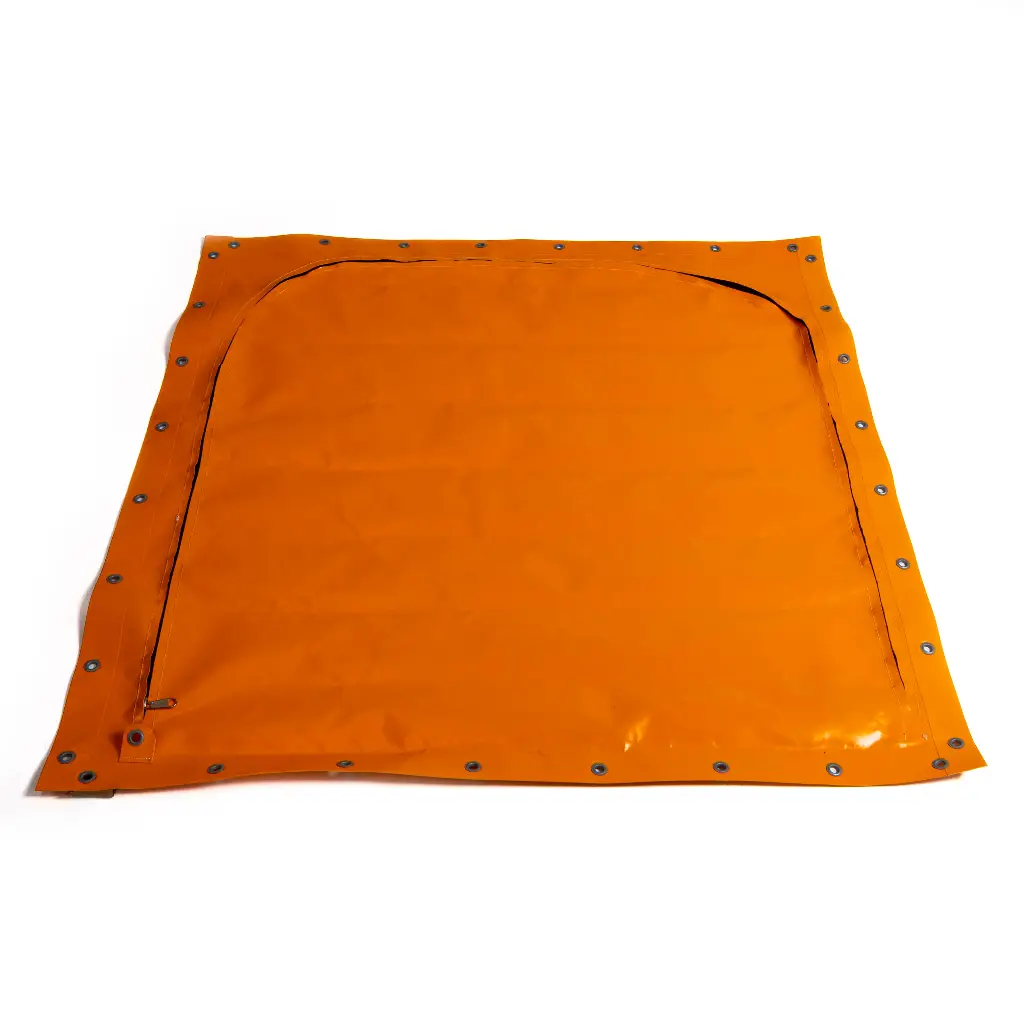 Ritsdoek met ringen rondom (115x115cm)