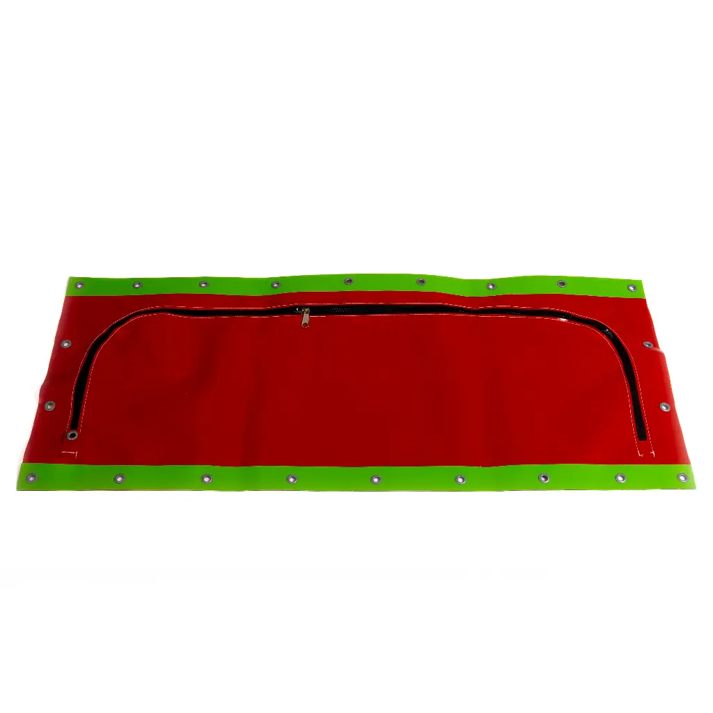 Ritsdoek met ringen rondom (125x30cm)