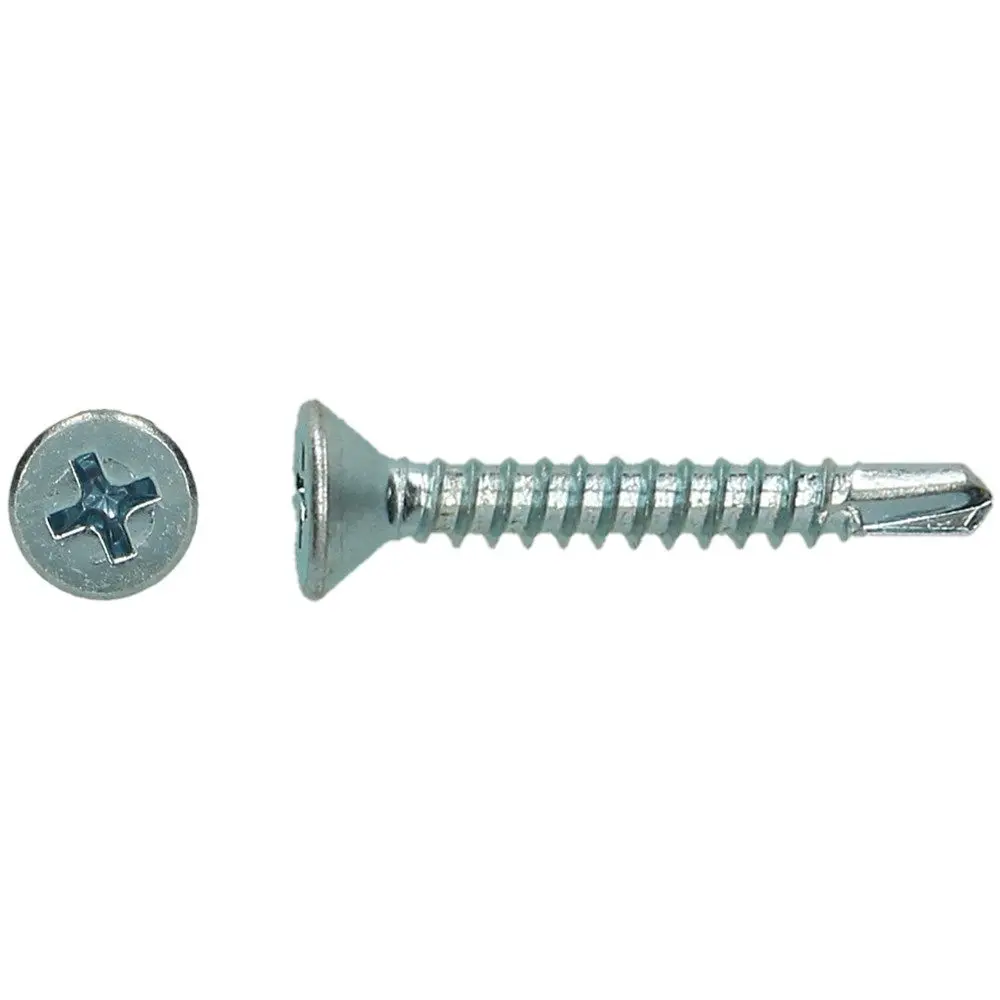 Selfdrilling metal screw (with flat head)