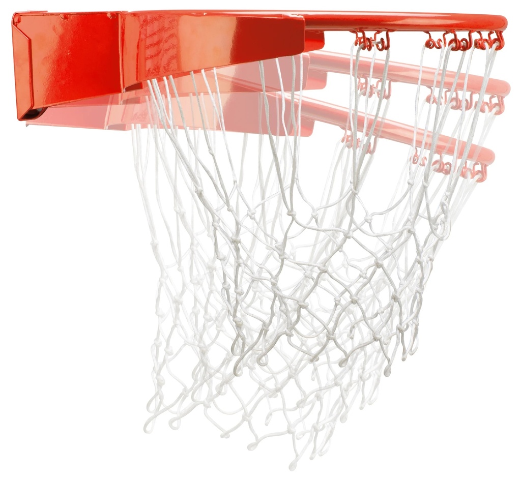 Aro de baloncesto con resorte y red (12 ganchos)