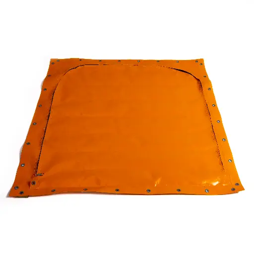 [RITS_115x115] Tela con cremallera y anillos alrededor (115x115cm)