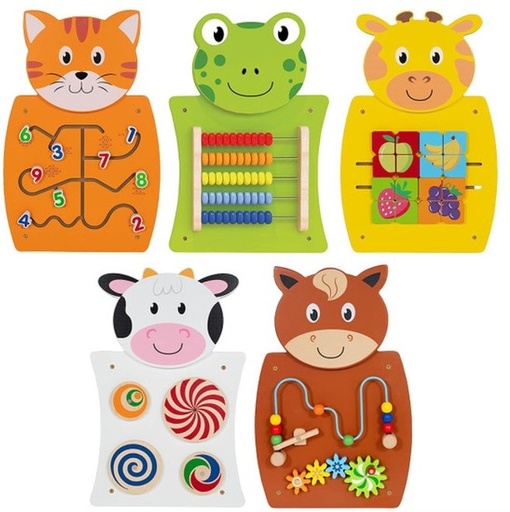 Tablero de juego mural de animales